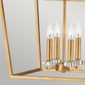 lampa vilagitas fuggesztek festett fem keret gyertyaizzo rez lanc kristaly .jpg